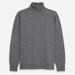 Gray Wool Cashmere Sweater (high neck, turtleneck) by ONS New York on Mulberry